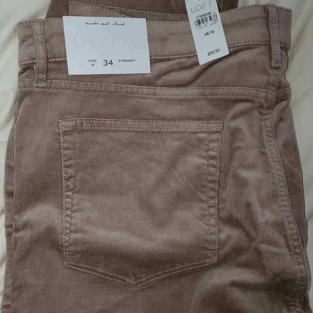 2 Pair Loft corduroy jeans